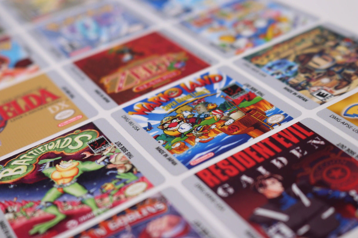 Game Boy Replacement Game Label – Custom GB/GBC Cartridge Sticker