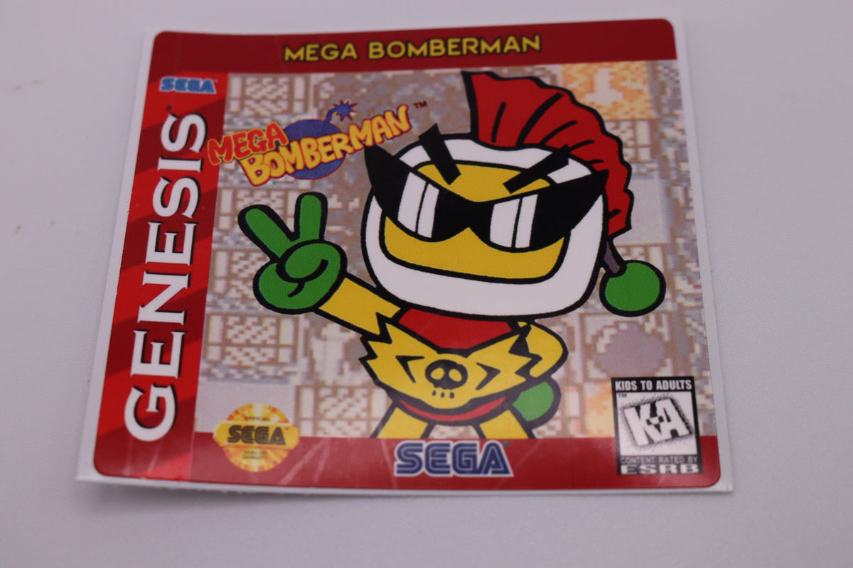 Sega Genesis / Mega Drive Replacement Game Label – Custom Cartridge Sticker
