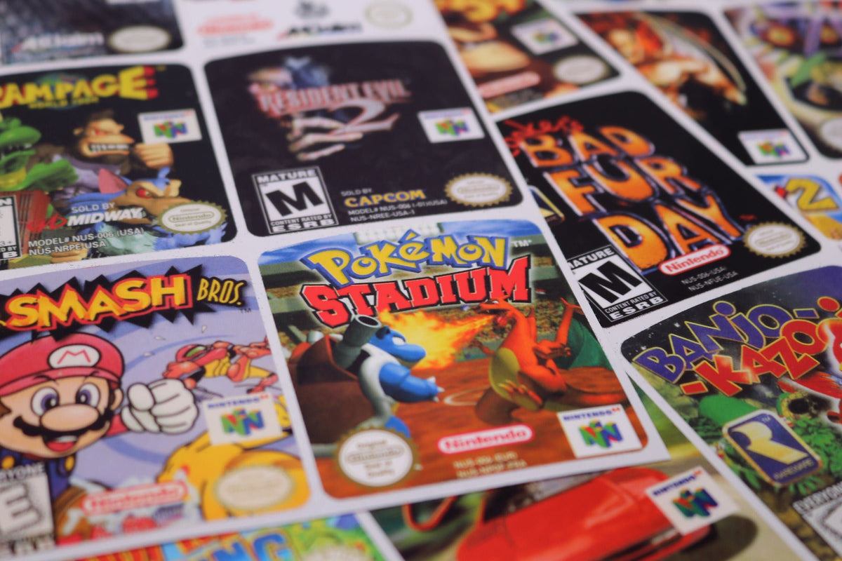 N64 Replacement Game Label – Custom Nintendo 64 Cartridge Sticker