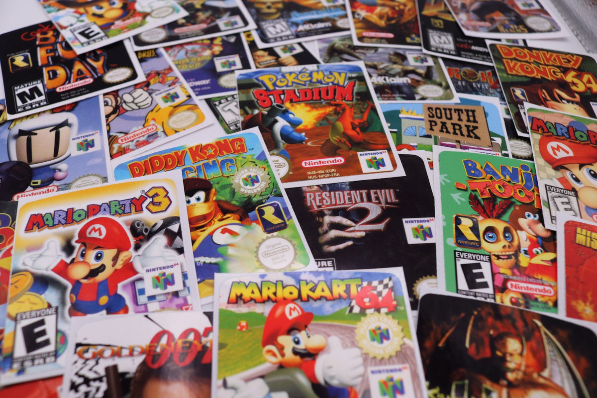 N64 Replacement Game Label – Custom Nintendo 64 Cartridge Sticker