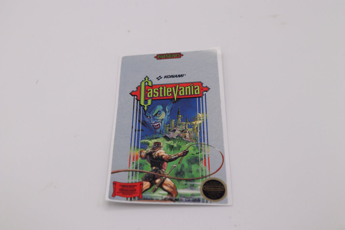NES Replacement Game Label – Nintendo Cartridge Sticker, Front or Set
