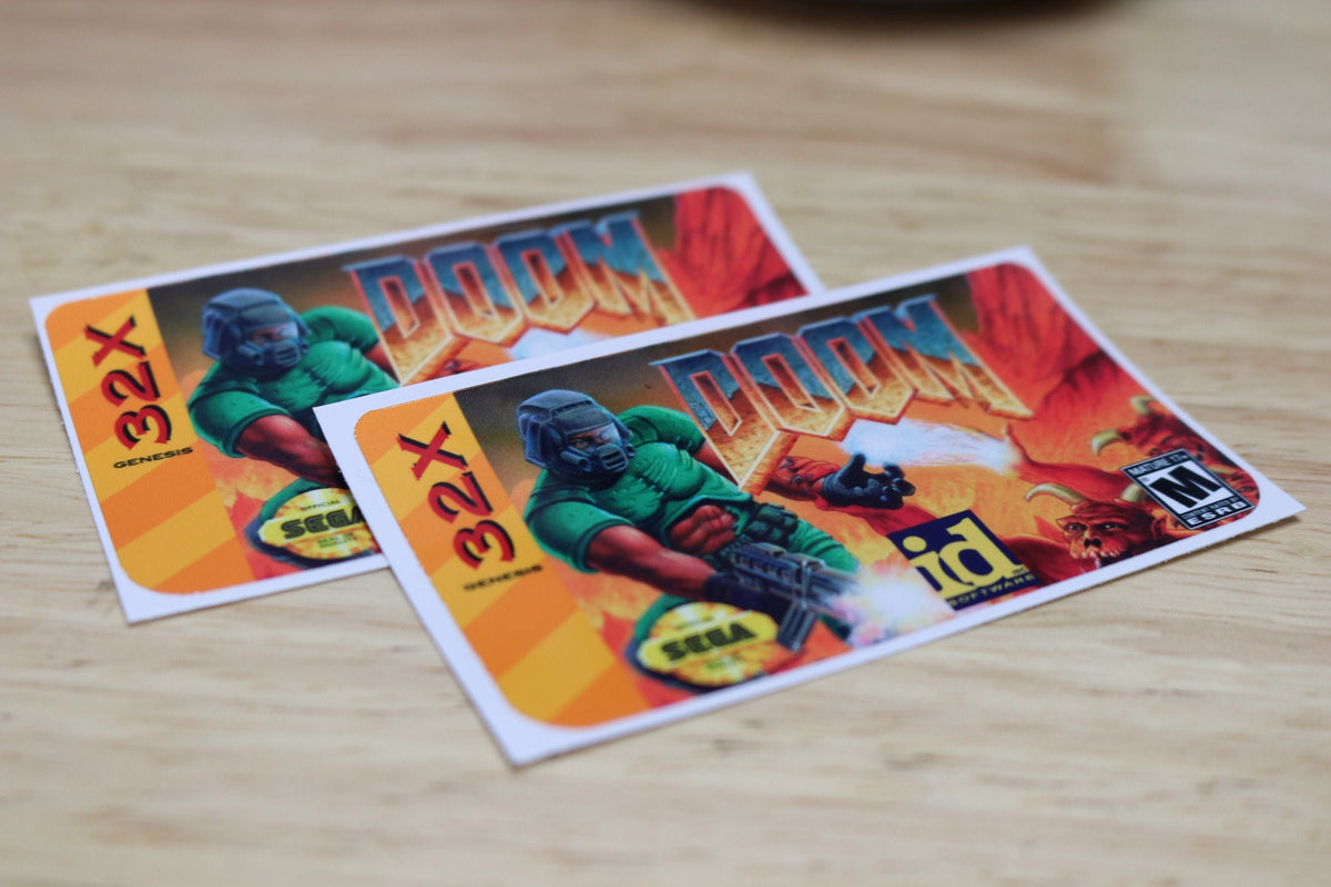 Sega 32X Replacement Game Label – Custom Cartridge Sticker