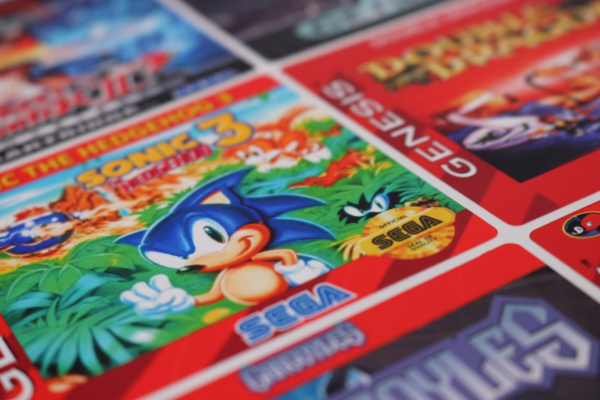 Sega Genesis / Mega Drive Replacement Game Label – Custom Cartridge Sticker