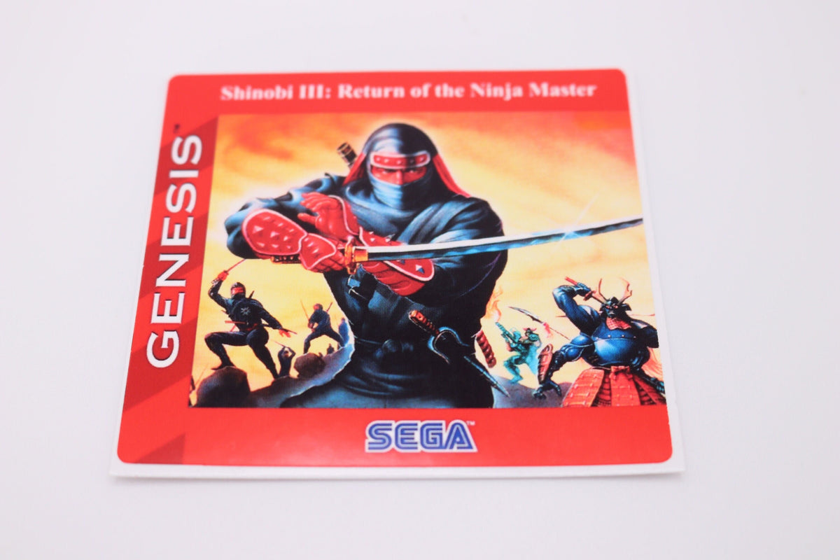 Sega Genesis / Mega Drive Replacement Game Label – Custom Cartridge Sticker