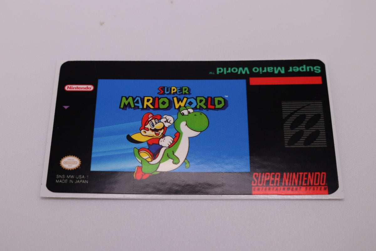 SNES Replacement Game Label – Custom Super Nintendo Cartridge Sticker