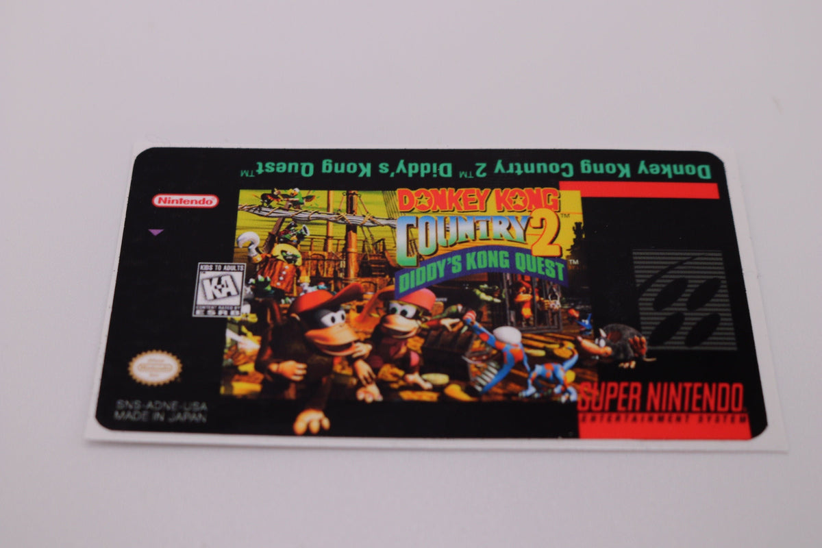 SNES Replacement Game Label – Custom Super Nintendo Cartridge Sticker