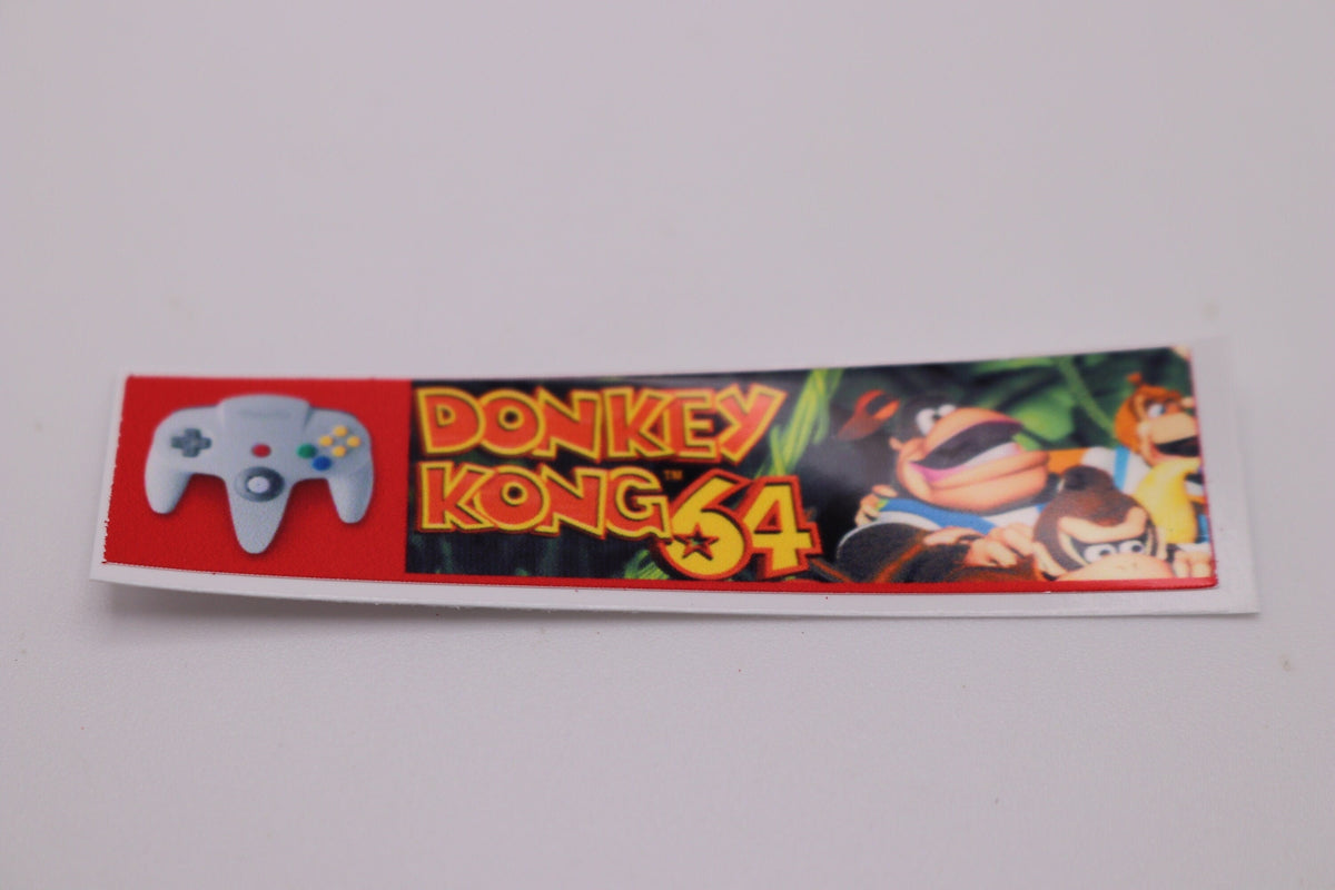 N64 Cartridge Spine Labels – Nintendo 64 Top Label Set, 1–296 Games