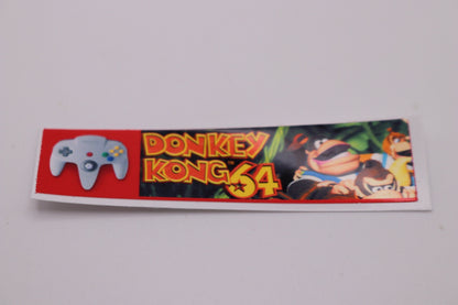 N64 Cartridge Spine Labels – Nintendo 64 Top Label Set, 1–296 Games