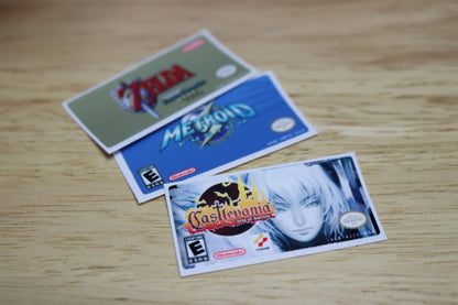Game Boy Advance Replacement Game Label – Custom GBA Cartridge Sticker