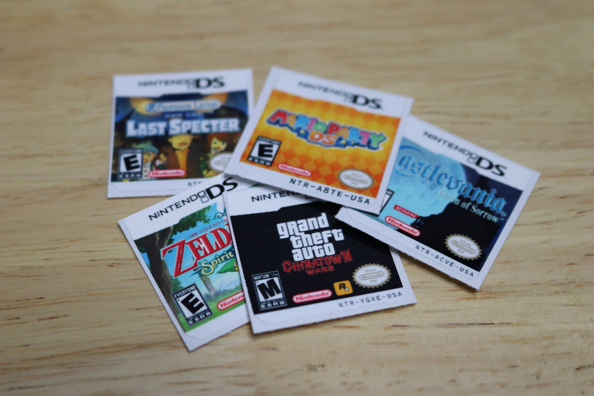 Nintendo DS / 3DS Replacement Game Label – Custom Cartridge Sticker