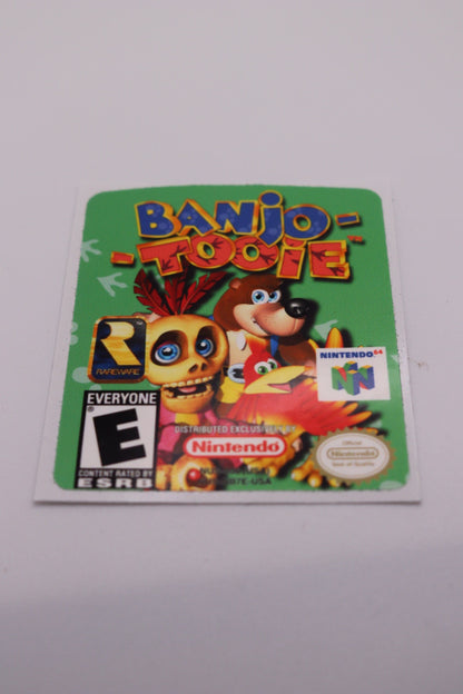 N64 Replacement Game Label – Custom Nintendo 64 Cartridge Sticker