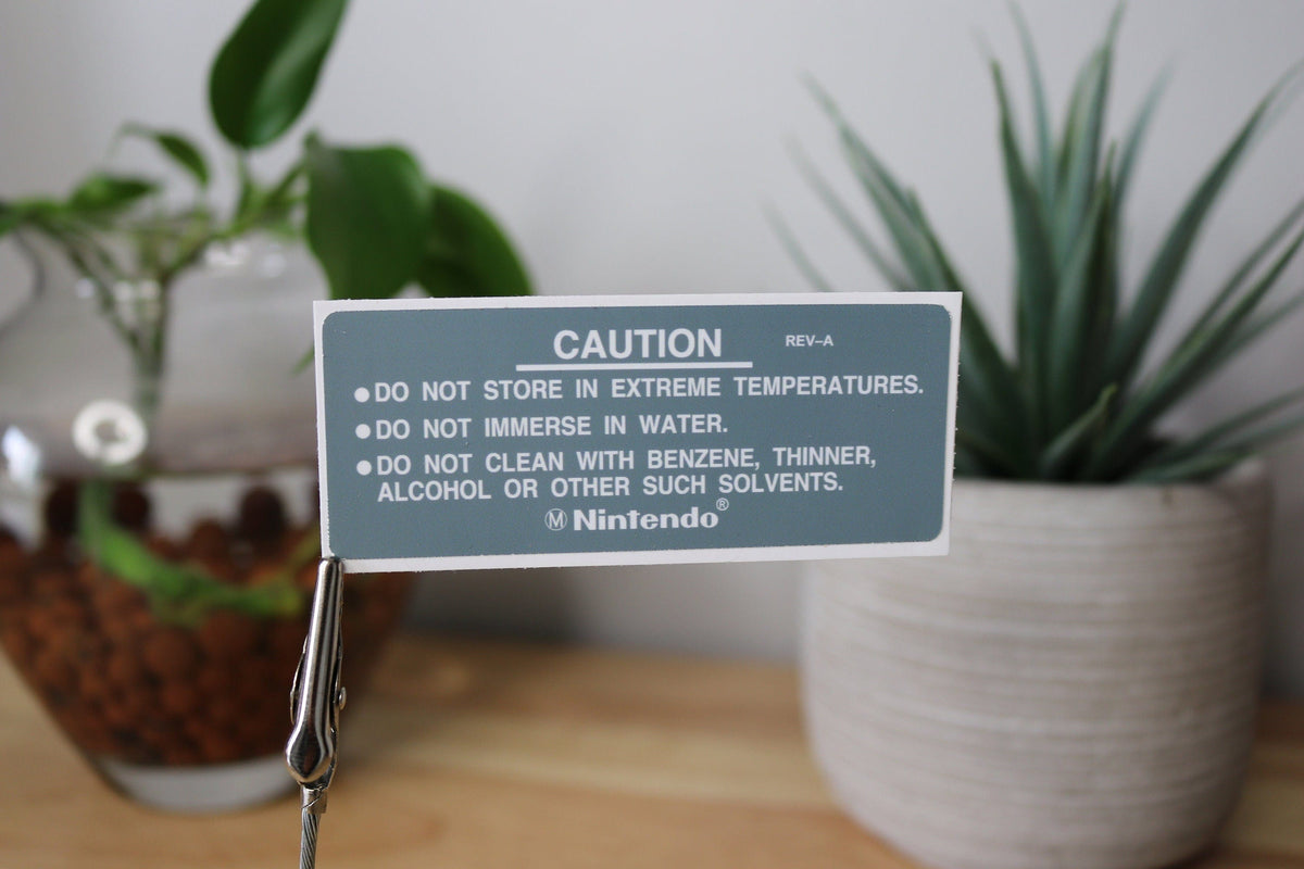 NES Replacement Back Label – Nintendo Cartridge Rear Sticker, 1–20 Pack