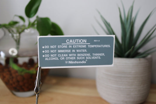 NES Replacement Back Label – Nintendo Cartridge Rear Sticker, 1–20 Pack