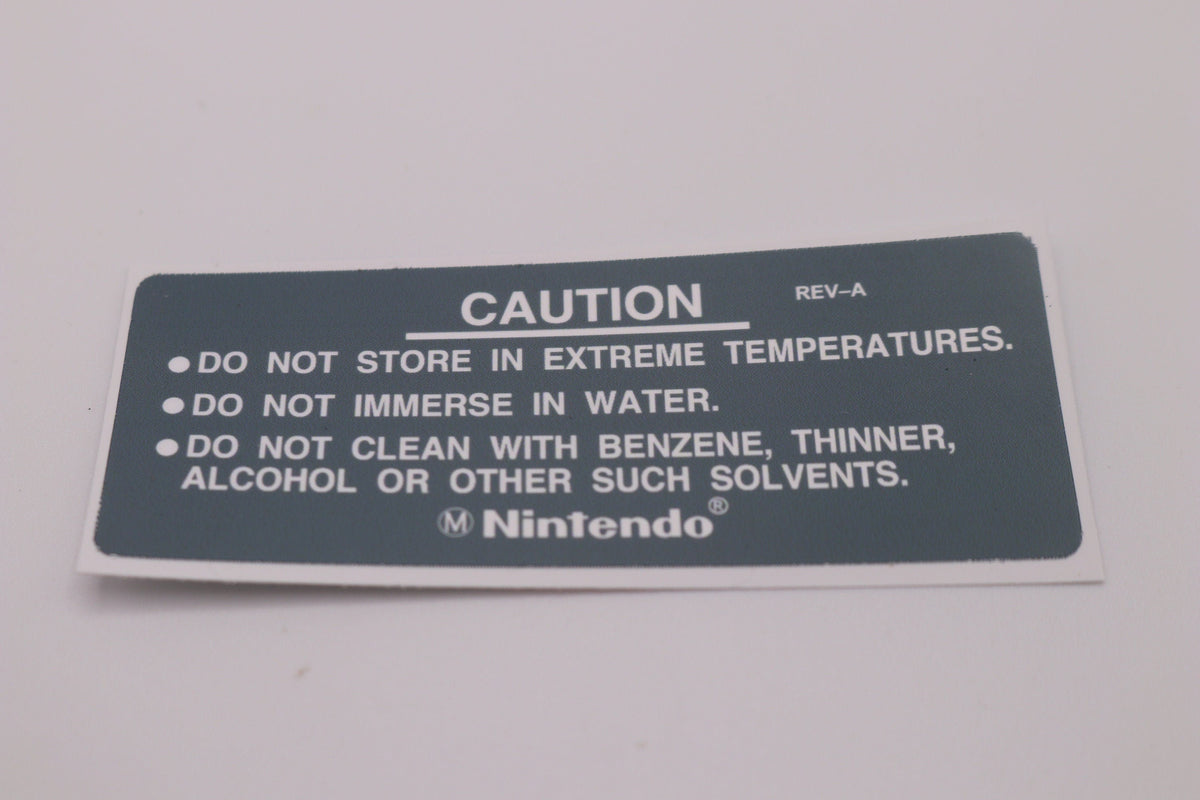 NES Replacement Back Label – Nintendo Cartridge Rear Sticker, 1–20 Pack